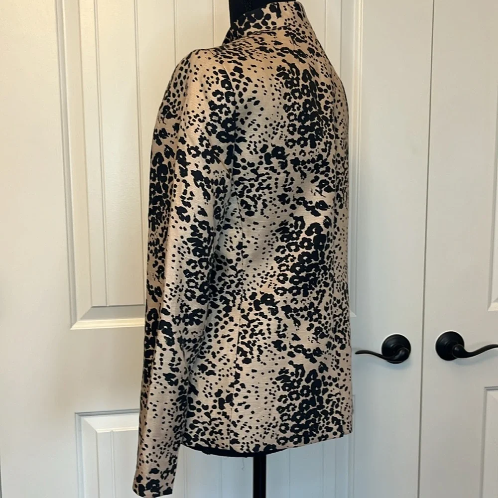 Linen blend J Crew cheetah print blazer - Picture 5 of 8